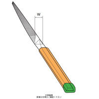 ツボサン 組ヤスリ 5本組 三角 荒目 SA00501 1組(5本)（直送品）