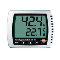 卓上式温湿度計（アラーム付）Testo608-H2 2871000 テストー（取寄品）