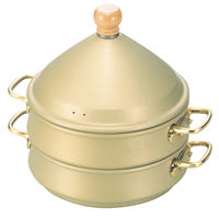 中尾アルミ製作所【アルミせいろ】蒸籠 中尾アルミ製作所 アルミ スチ-ム式 蒸籠 身 18cm 6601100（取寄