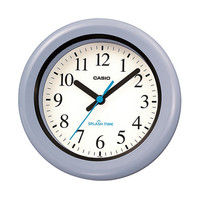 CASIO（カシオ）クオーツ式 置き掛け時計 [ステップ 防湿 防塵] 直径173mm IQ-180W-2JF 1個（取寄品）