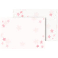 ササガワ はがき用 封筒 桜 16-1980 1セット（50枚：10枚×5袋）（取寄品）