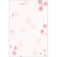 ササガワ 和柄用紙 和ごころ 桜 はがきサイズ 4-1105 1セット（100枚：20枚×5袋）（取寄品）
