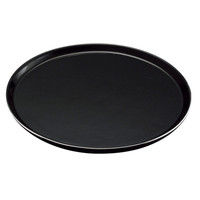 かんだ 陶磁器 丸ケーキプレート（黒+プラチナライン） 6100290（取寄品）
