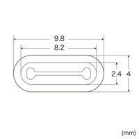 サンワサプライ タイプC コネクタキャップ TK-CAP6W 1個（直送品）