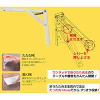 田邊金属工業所 タッチポン 200mm 白 0854-00701 1セット（2本入）（直送品）