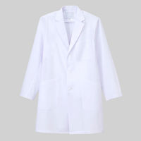 ナガイレーベン 男子シングル診察衣（ハーフ丈） ホワイト S KEX-5180（取寄品）