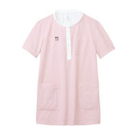 トンボ ポロシャツ レディスチュニック 12シェルピンク×ホワイト S 1枚（取寄品）