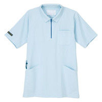 ナガイレーベン ニットシャツ CX-3117 アクア LL 医療白衣 1枚（取寄品）