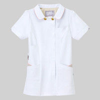 ナガイレーベン チュニック LX-3712 Tベージュ+ピンク S 医療白衣 1枚（取寄品）