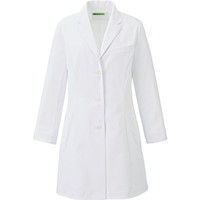 KAZEN（カゼン） レディス診察衣 KZN127 ホワイト LL 医療白衣 1枚（直送品）