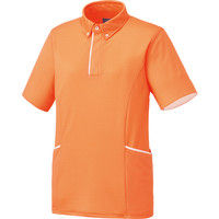 KAZEN（カゼン） ニットポロシャツ KZN231 オレンジ M 医療白衣 1枚（直送品）