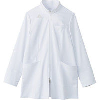 アディダス レディスドクターハーフコート SMS203 ホワイト M KAZEN（カゼン） 医療白衣 1枚（直送品）