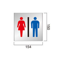 フジタ FT150 ピクト共通トイレ102 平付型アルミサイン（直送品）