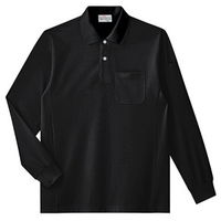 ミドリ安全 作業服 ベルデクセル 長袖ポロシャツ PS219 3L ブラック 3120142807 1点（直送品）
