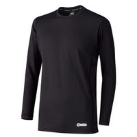 ミドリ安全 作業服 ベルデクセル 男女共用 クールコア 長袖 Tシャツ VEC219 LL ブラック 3121198806 1点(1着)（直送品）