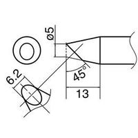 エスコ φ0.5mm 交換用こて先 (EA304AM用) EA304AM-2 1セット(2個)（直送品）