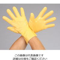 エスコ [LL] 手袋・耐油(ニトリルゴム/10双) EA354GE-77 1セット(20双:10双×2パック)（直送品）