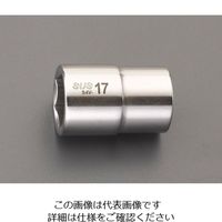 エスコ 1/2”DR x27mm ソケット(ステンレス製) EA618SC-27 1個（直送品）