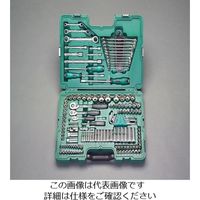 エスコ 1/4”・3/8”・1/2”DR ソケットレンチセット EA687DC-1 1組（直送品）