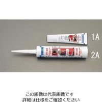 エスコ 310ml シリコーンシーラント(高温用/赤) EA930AH-2A 1セット(620mL:310mL×2本)（直送品）