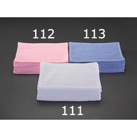 エスコ 340x520mm タオル雑巾(12枚/青) EA929HC-113 1セット(24枚:12枚×2袋)（直送品）