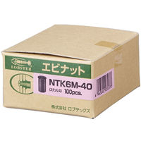 エビ ナット（100） NTK-6M-40 NTK6M40 1箱（100個入） ロブテックス（直送品）