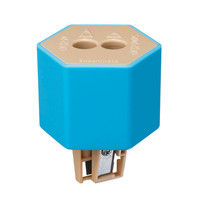 シヤチハタ ケズリキャップ ツイン ブルー ZKC-W1/H 3個（直送品）