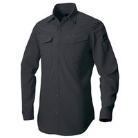 アイトス HERO’S UNIFORM 長袖シャツ（男女兼用） チャコール M AZ-2935-014-M（直送品）