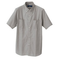 アイトス HERO’S 半袖ボタンダウンシャツ（コードレーン）（男女兼用） ブラック AZ-50402-110