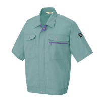 アイトス 半袖ブルゾン サファイアブルー AZ-5371-072