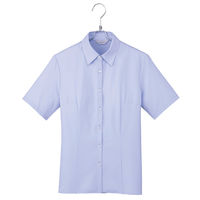 アイトス Pieds 半袖ブラウス サックス 23号 HCB2610-020-23（直送品）