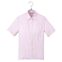 アイトス Pieds 半袖ブラウス ピンク 23号 HCB2610-038-23（直送品）