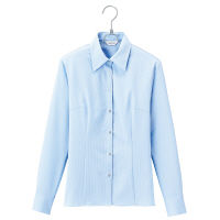 アイトス Pieds 長袖ブラウス サックス 21号 HCB2931-020-21（直送品）