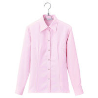 アイトス Pieds 長袖ブラウス ピンク 21号 HCB2931-038-21（直送品）