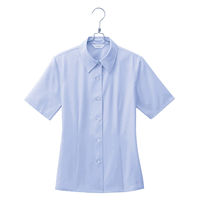 アイトス Pieds 半袖ブラウス サックス 23号 HCB8100-020-23（直送品）