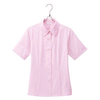 アイトス Pieds 半袖ブラウス ピンク 23号 HCB8100-038-23（直送品）