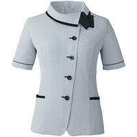 アイトス Pieds オーバーブラウス ホワイト 5号 HCL6610-001-5（直送品）