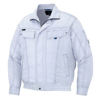 アイトス HERO’S UNIFORM 長袖ブルゾン（空調服TM）（男女兼用） シルバーグレー LL AZ-30599-003-LL（直送品）