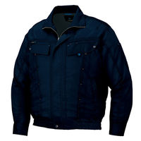 アイトス HERO’S UNIFORM 長袖ブルゾン（空調服TM）（男女兼用） ディープネイビー 4L AZ-30599-018-4L（直送品）