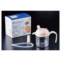 浅井商事 ストロー付カップ 介護 食器   800005 1セット(7個) 01-5265-00