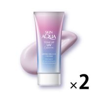 スキンアクア トーンアップ UVエッセンス SPF50+/PA++++ 80g 1セット（2個）ロート製薬