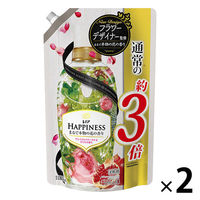 【ワゴンセール】レノアハピネス ナチュラルフレグランス プレミアムフローラル&ざくろの香り 超特大 詰め替え 1180ml 1セット（2個入） 柔軟剤 P&G