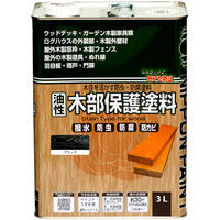 ニッペホームプロダクツ 油性木部保護塗料 3L ブラック 4976124519482（直送品）