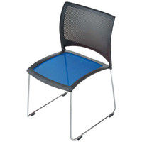 axona AICHI 愛知 スタッキングチェア ルッシュ LUSH-SX（FLU-2ブルー） ループ脚 ブルー 5脚セット（直送品）