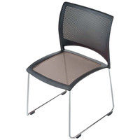 axona AICHI 愛知 スタッキングチェア ルッシュ LUSH-SX（FLU-4グレー） ループ脚 グレー 4脚セット（直送品）