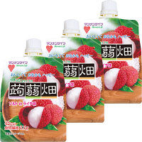 マンナンライフ クラッシュタイプの蒟蒻畑 ソルトinライチ味 1セット（3個）