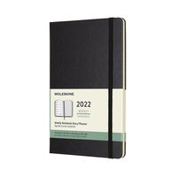 モレスキン 12カ月ウィークリーダイアリー　ブラック/ハードカバー/ラージ DHB12WN3Y22 1冊（直送品）