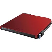 バッファロー ＵＳＢ３．２（Ｇｅｎ１）対応　ポータブルＢＤドライブ　書込ソフト添付　レッド BRXL-PTV6U3-RDB 1台（直送品）