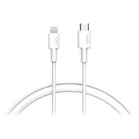 USBケーブル 1.2m Type-C[オス]-Lightning[オス] PD対応 ホワイト CB-CL13-WT AUKEY