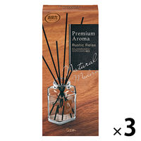 エステー お部屋の消臭力　PremiumAromaStick　本体　ラスティックリラックス 1セット(3個：1個×3)　プレミアムアロマ　消臭芳香剤